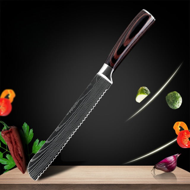 Conjunto De Facas Japonesa Santoku