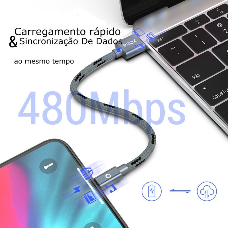 Cabo USB-C ultra rápido Para Iphone